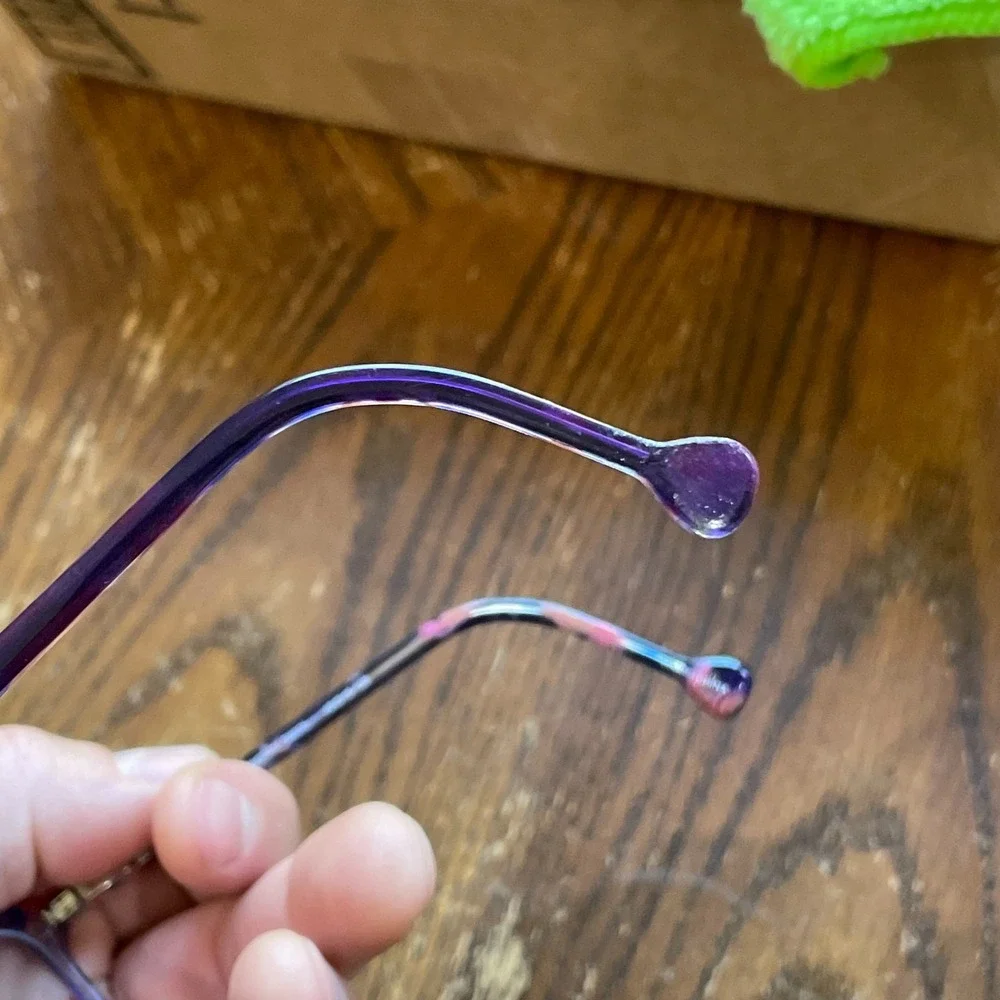 Lisa Loeb Eyeglass FRAMES ONLY Hula Hoop 9 Blueberry Swirl 49-15-125